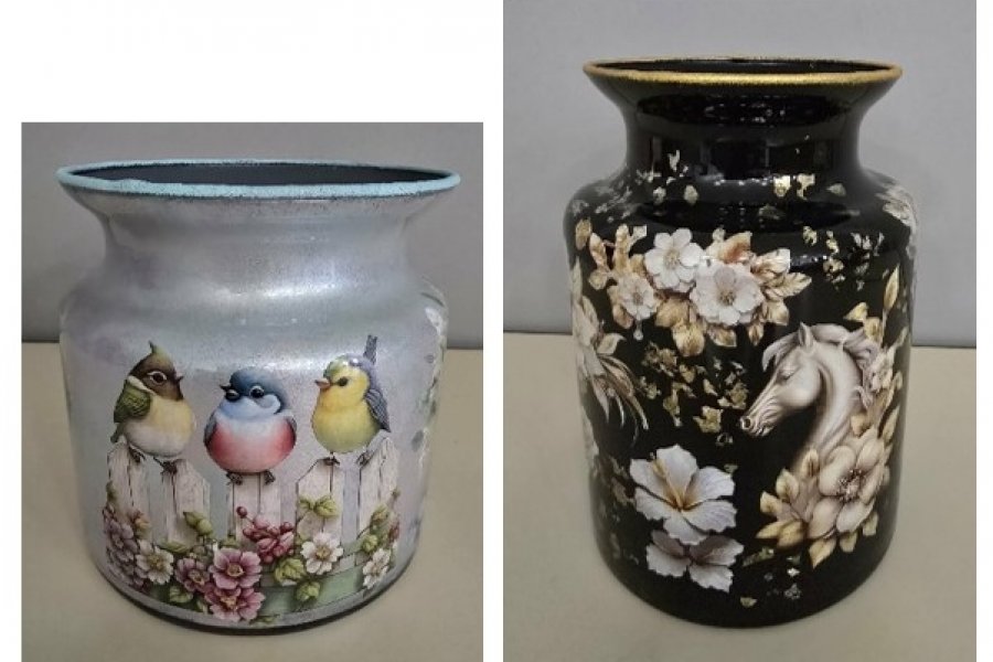 Workshop reverse decoupage